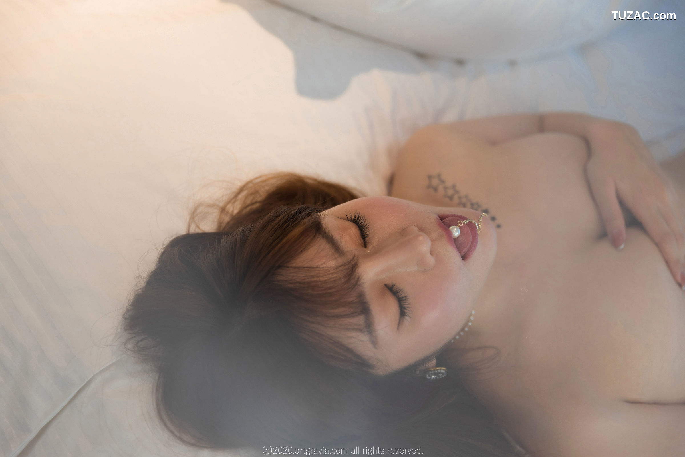 王雨纯-透视黑纱睡衣黑丝-ArtGravia-218