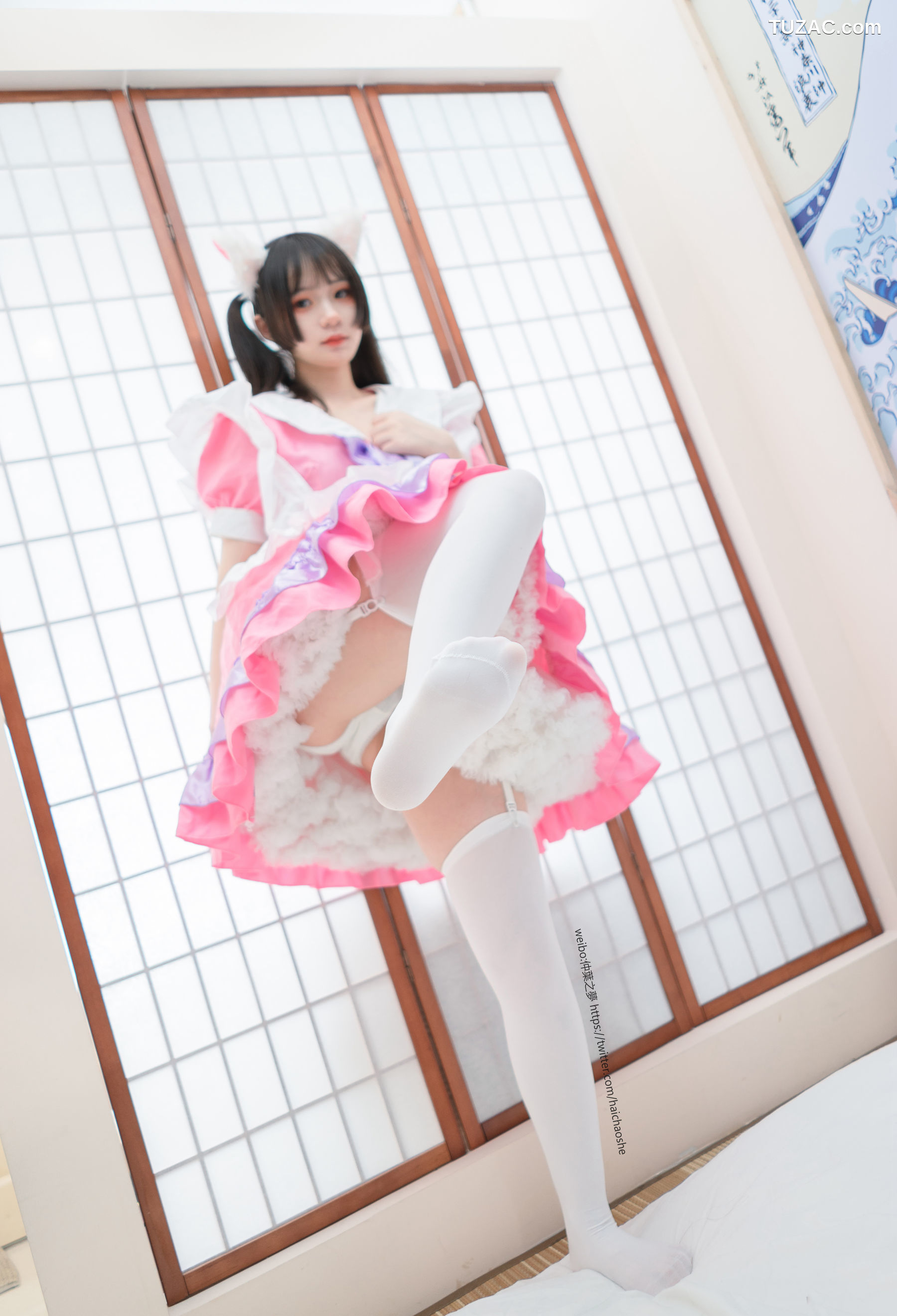 轻兰映画-Grand.011-《粉红女仆的白丝》