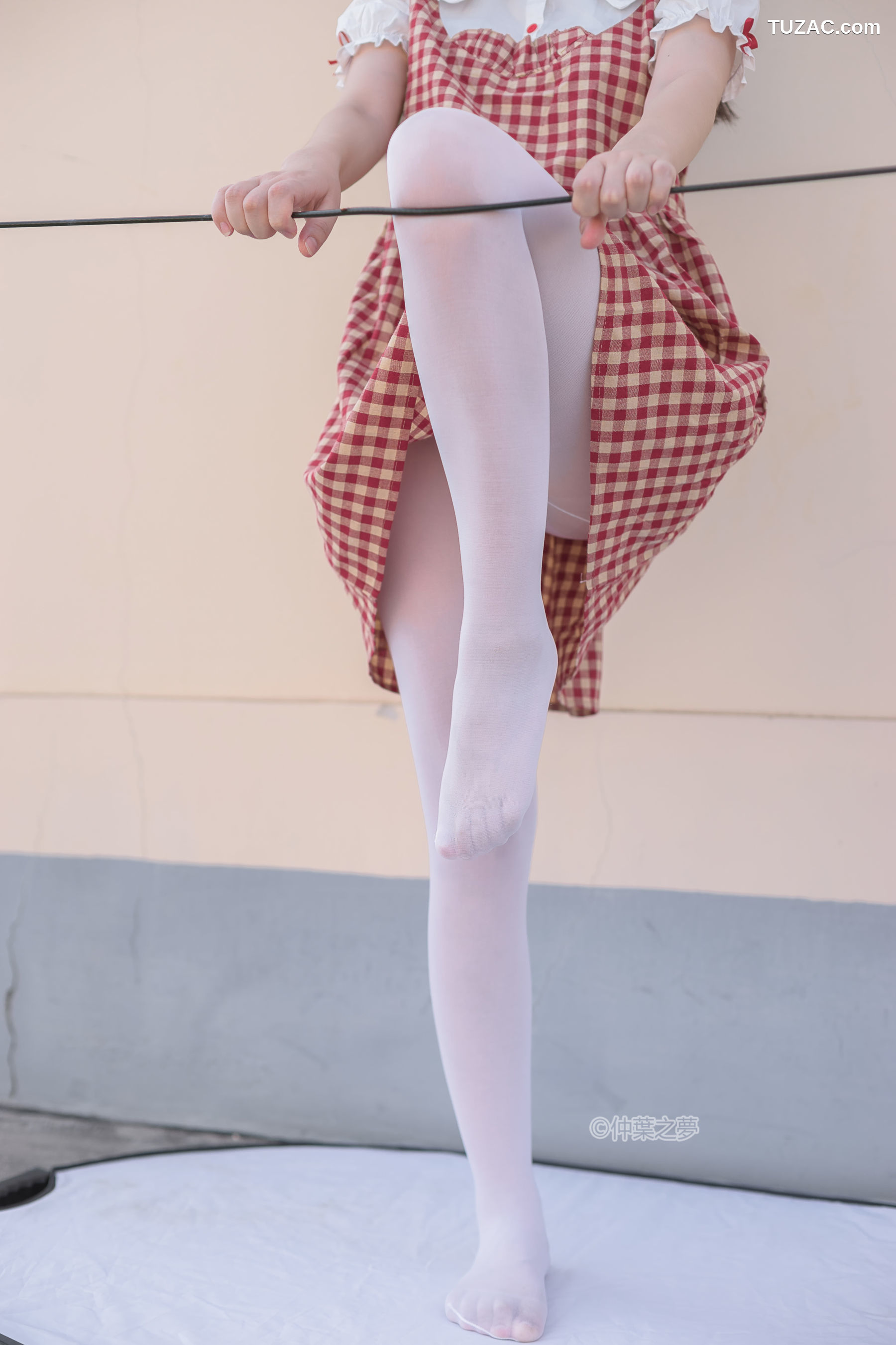 轻兰映画-SPL.009-《白丝格子连衣裙》