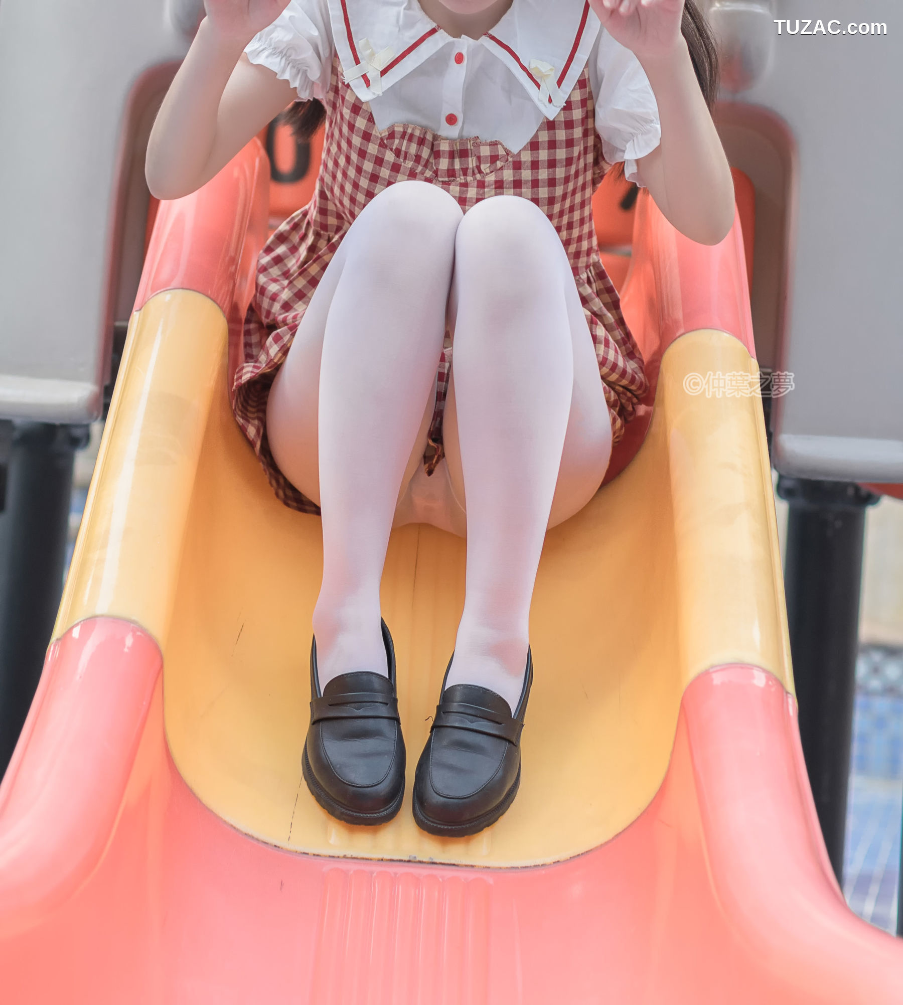 轻兰映画-SPL.009-《白丝格子连衣裙》