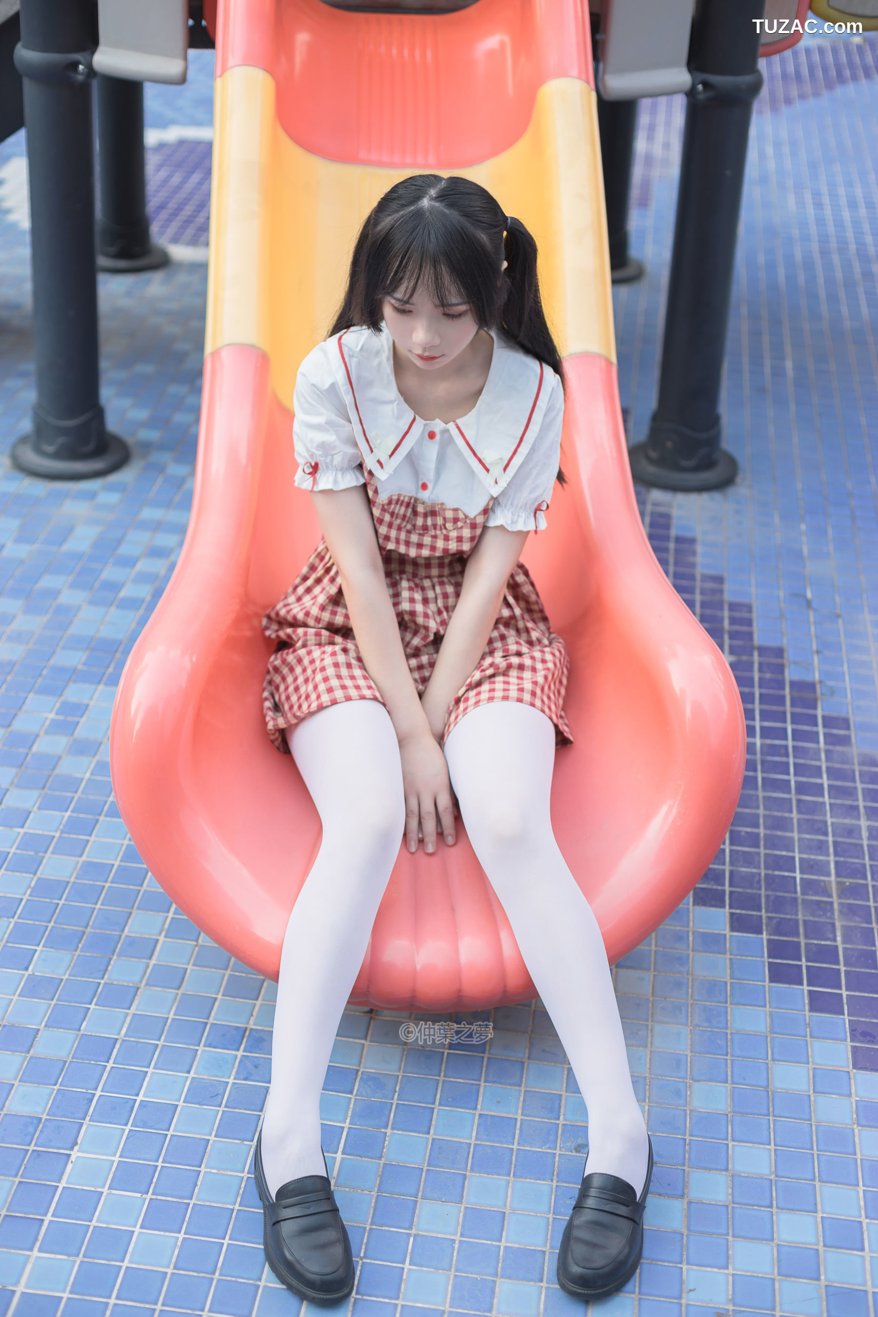 轻兰映画-SPL.009-《白丝格子连衣裙》