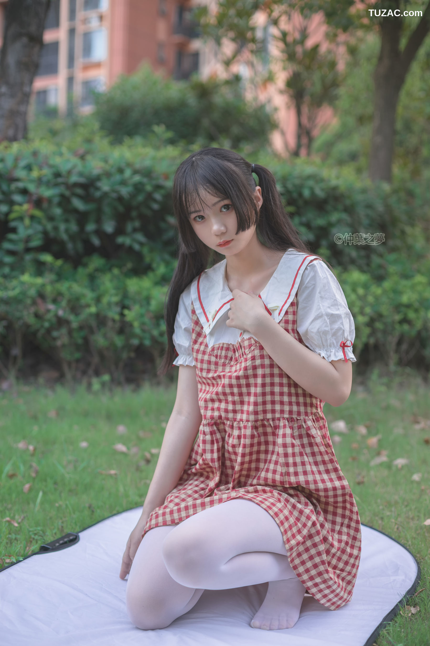 轻兰映画-SPL.009-《白丝格子连衣裙》