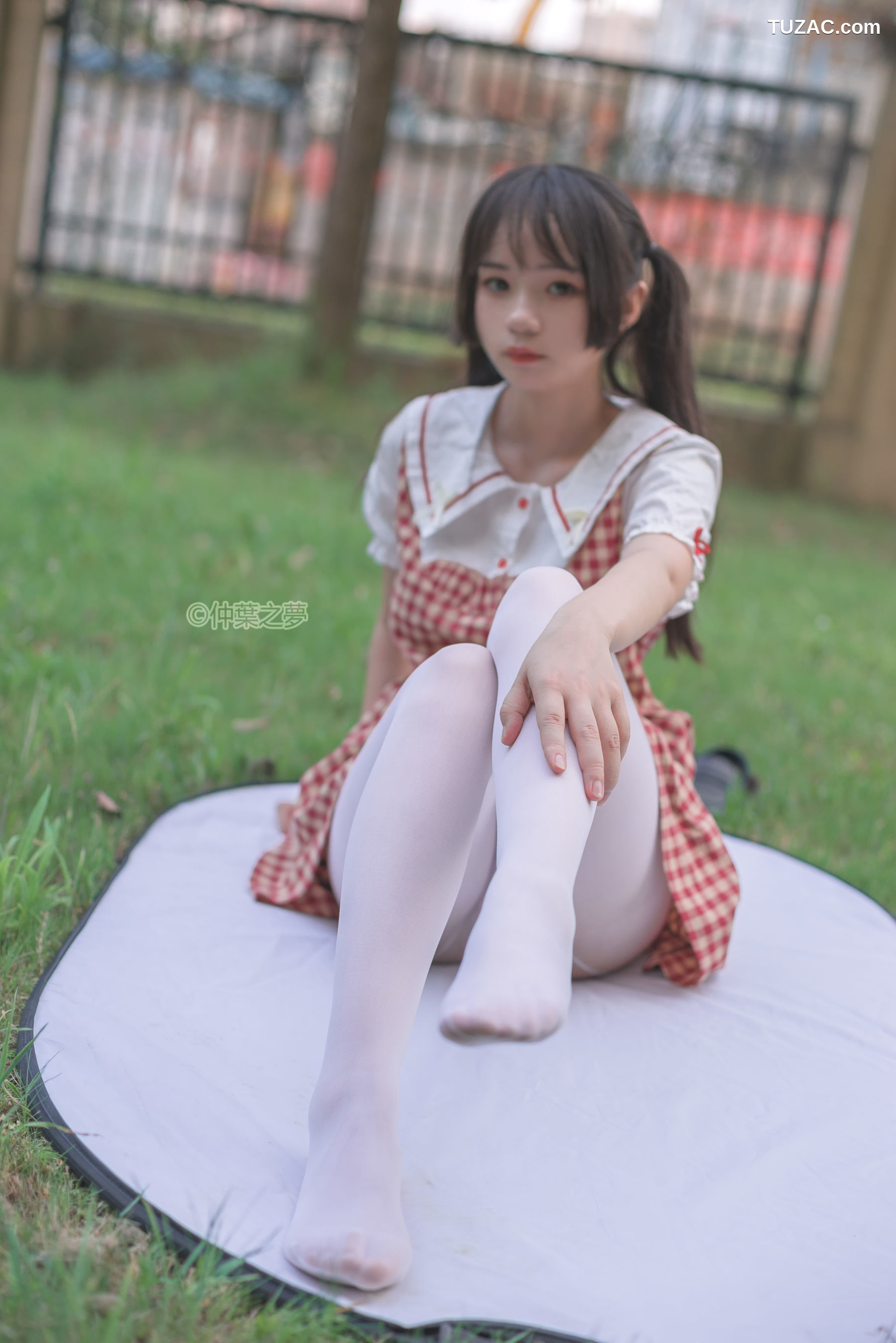 轻兰映画-SPL.009-《白丝格子连衣裙》