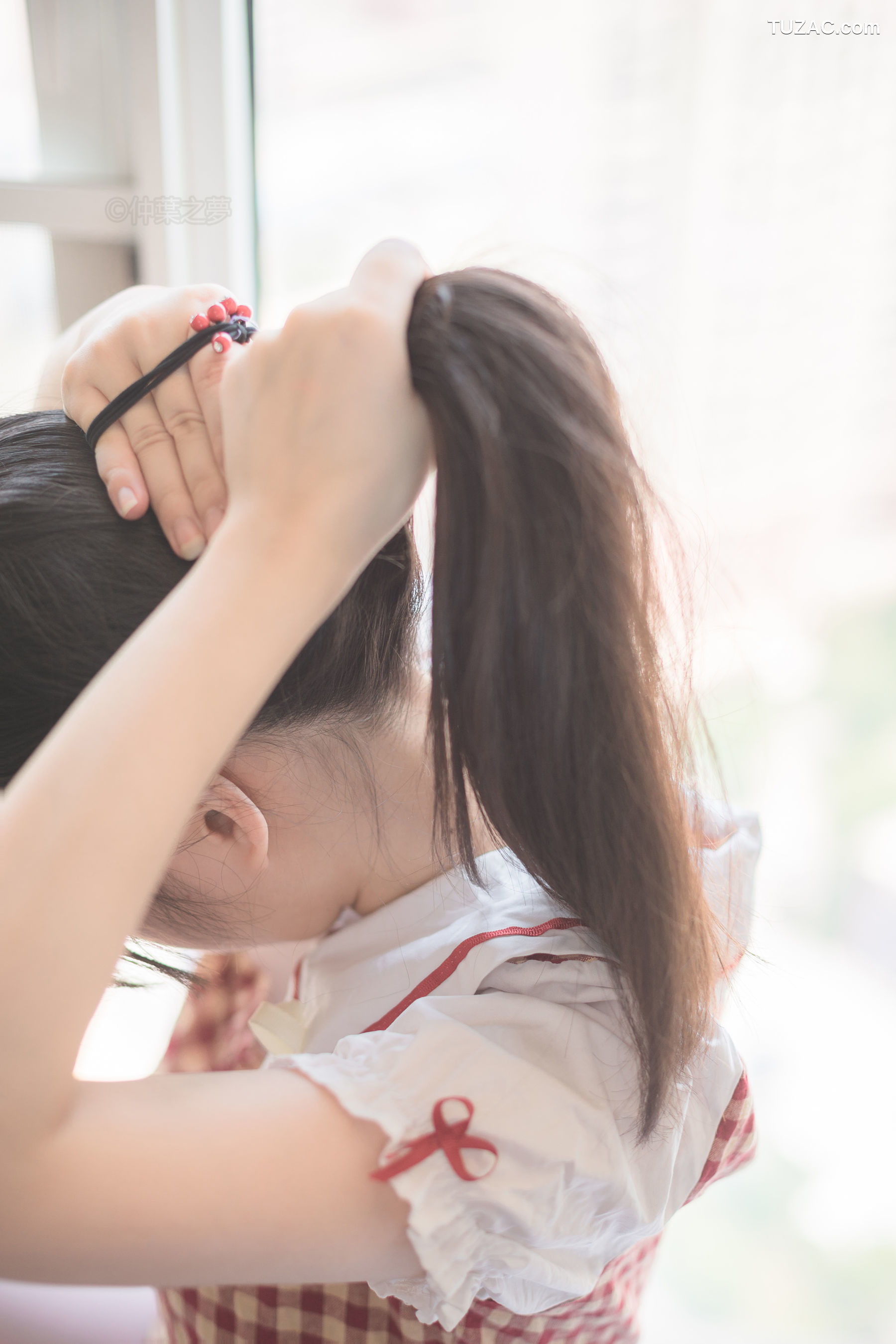 轻兰映画-SPL.009-《白丝格子连衣裙》